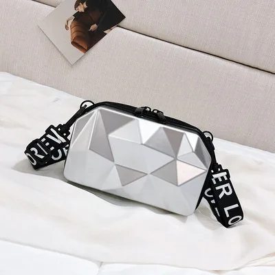 Waterproof Multifunctional Portable Crossbody Hard Shell Square Storage Small Portable Travel Case Toiletries Makeup Bag