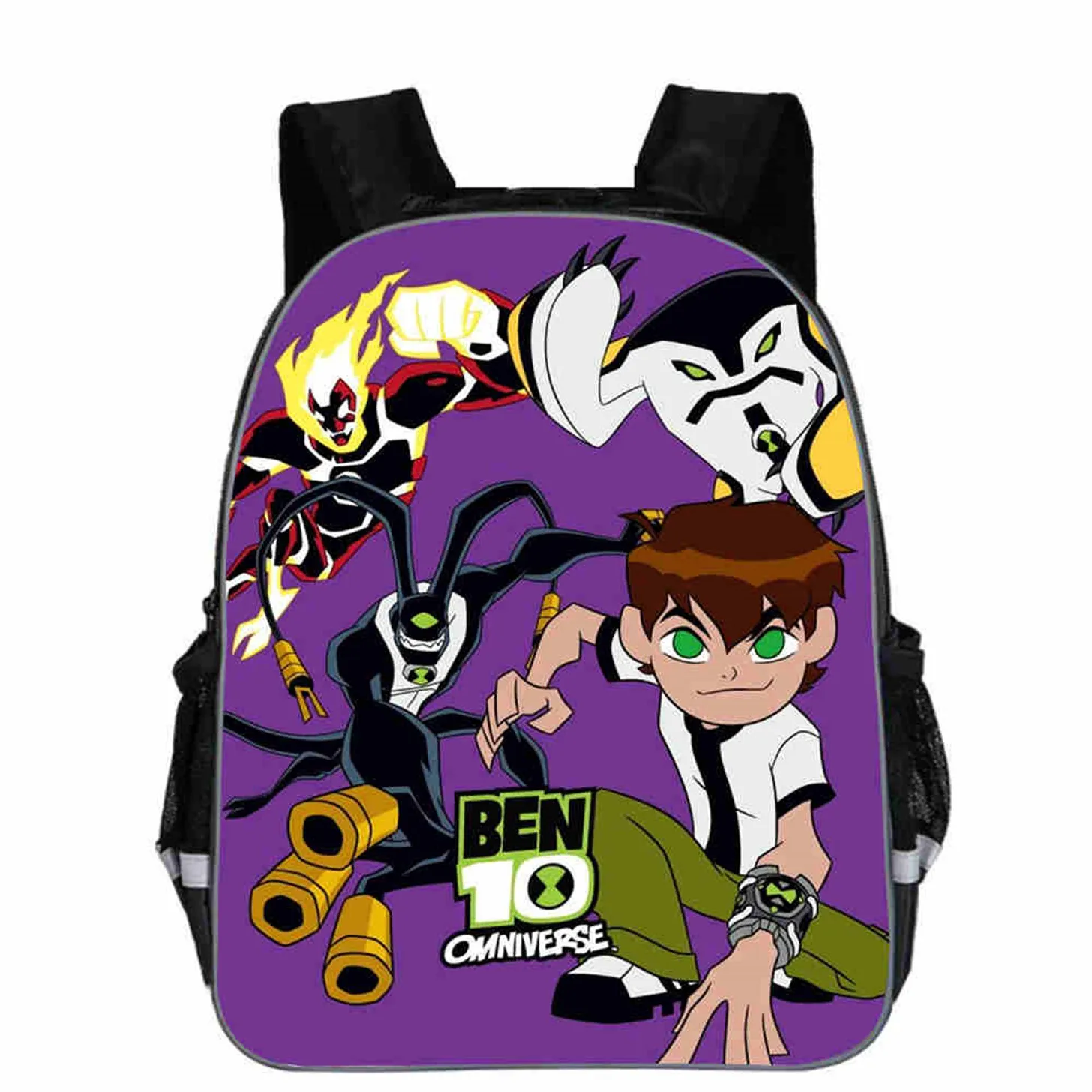 

Ben Alien Force 10 Cartoon Backpack Lightweight Schoolbag for Student,Kid-Multifunction Travel Knapsack