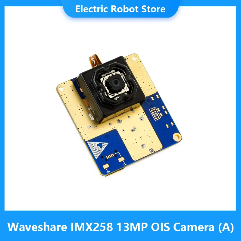 Waveshare IMX258 13MP OIS USB Camera (A), 4224*3192, Optical Image Stabilization, Plug-and-Play, Auto Focusing, Driver Free