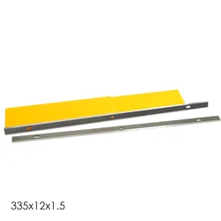 HSS Cuchillos cepilladores 335 x 12 x 1,5 mm, Juego de cuchillas de repuesto para Hitachi P13F 1800 W, 1 par