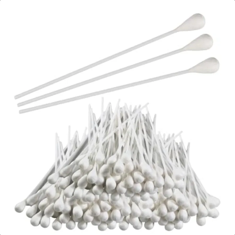 Large Oversized Swabs [Pack of 100] Extralong 8 Cotton Tipped Applicators with Extra Large 1 2 Diameter Swab Nonsterile Long Pl