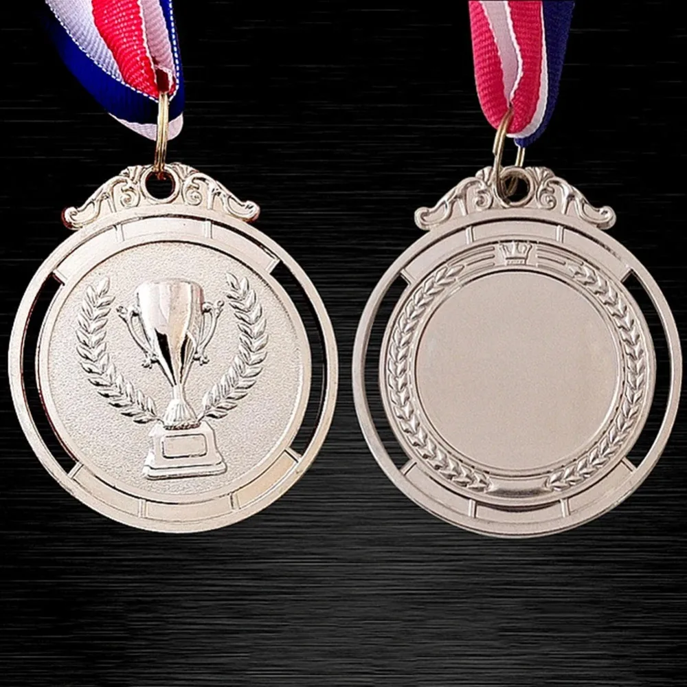 5/10/20pcs Metal Gold Silver Bronze Award Round Encourage Badge Award Medals Games Souvenir Competition Prizes Winner Medals