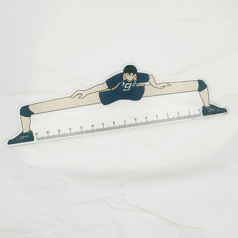 1 Pcs 15Cm Anime Peripherals Creative Ruler Student Stationery Supplies Scale Line Surveying Tool Gift