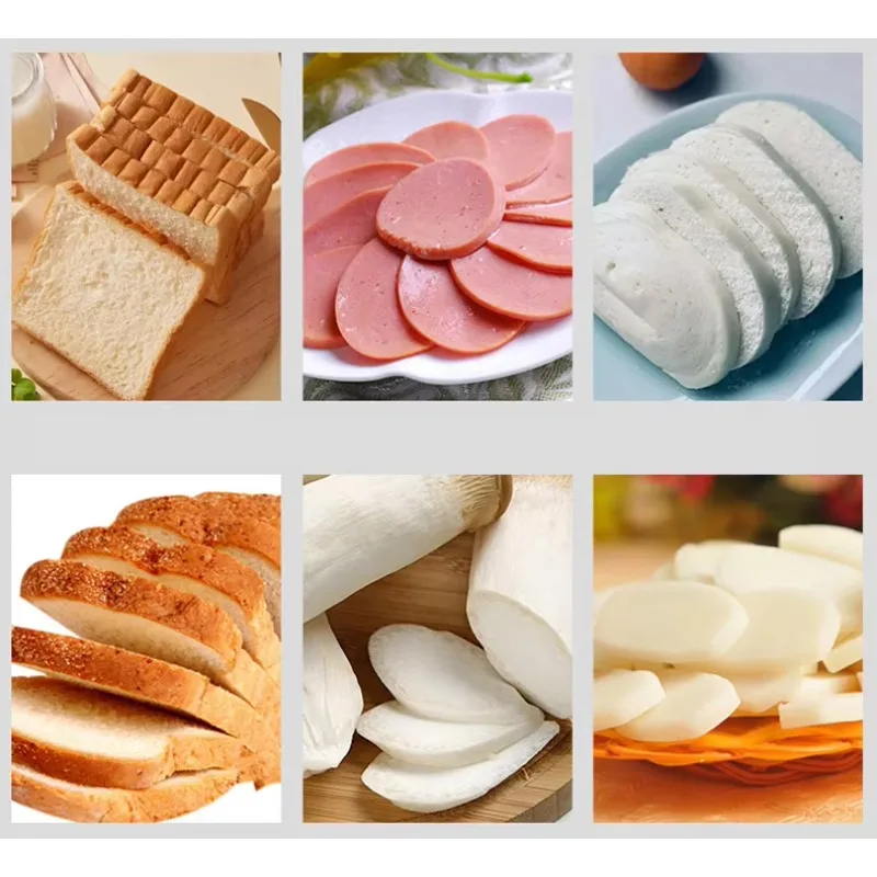 High Productivity Stainless Steel Bread Slicer New 220V Electric Bread Cutting Machine for Food Shops and Restaurants