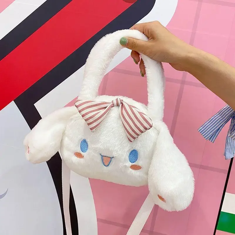 Crossbody Bag Student Sanrio Girl Cinnamoroll Quadratic Element Tote Shoulder Bag Kawaii Cartoon Leisure Backpack Cute Style