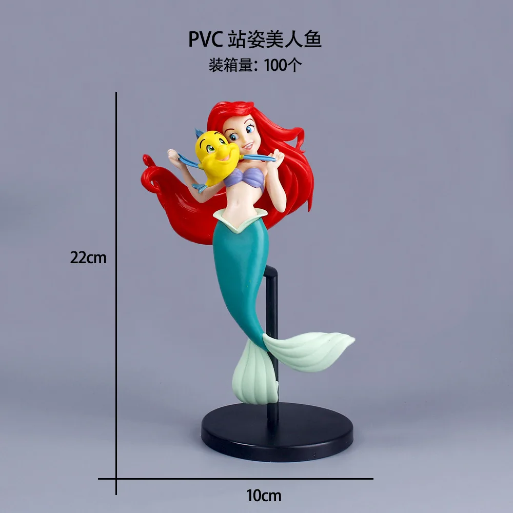 Desktop Decoration Anime Little Mermaid Ariel Action Figure Toys The Princess Collection Room Car Cake Decoration Xmas Gift view 4