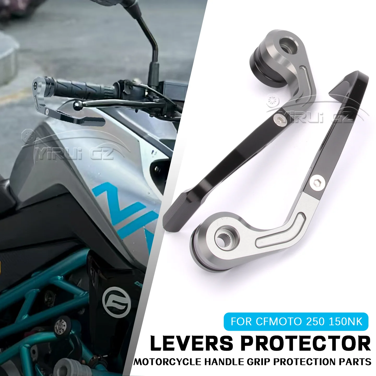 

Для CFMOTO 250NK 150NK 250nk мотоциклетная защита для рук тормозной рычаг защита с ЧПУ алюминиевая универсальная 7/8 "защита руля универсальная