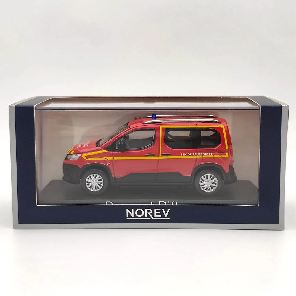 1/43 Norev Rifter Secours Diecast Models Car Auto Toys Christmas Gift Medical Red