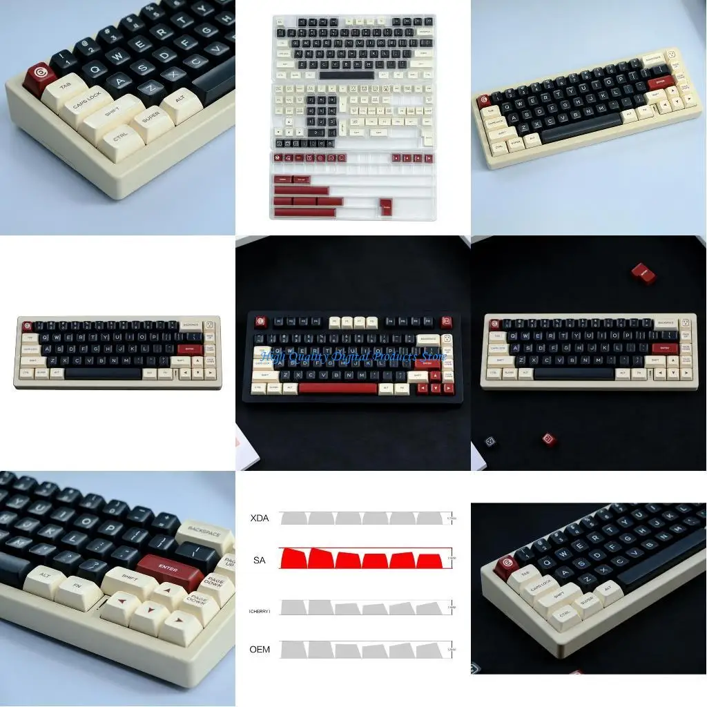 

U2JE, 160 клавиш, колпачок для ключей в Риме, SA профиль, колпачки для ключей, двойные колпачки из ПБТ для механической колпачки