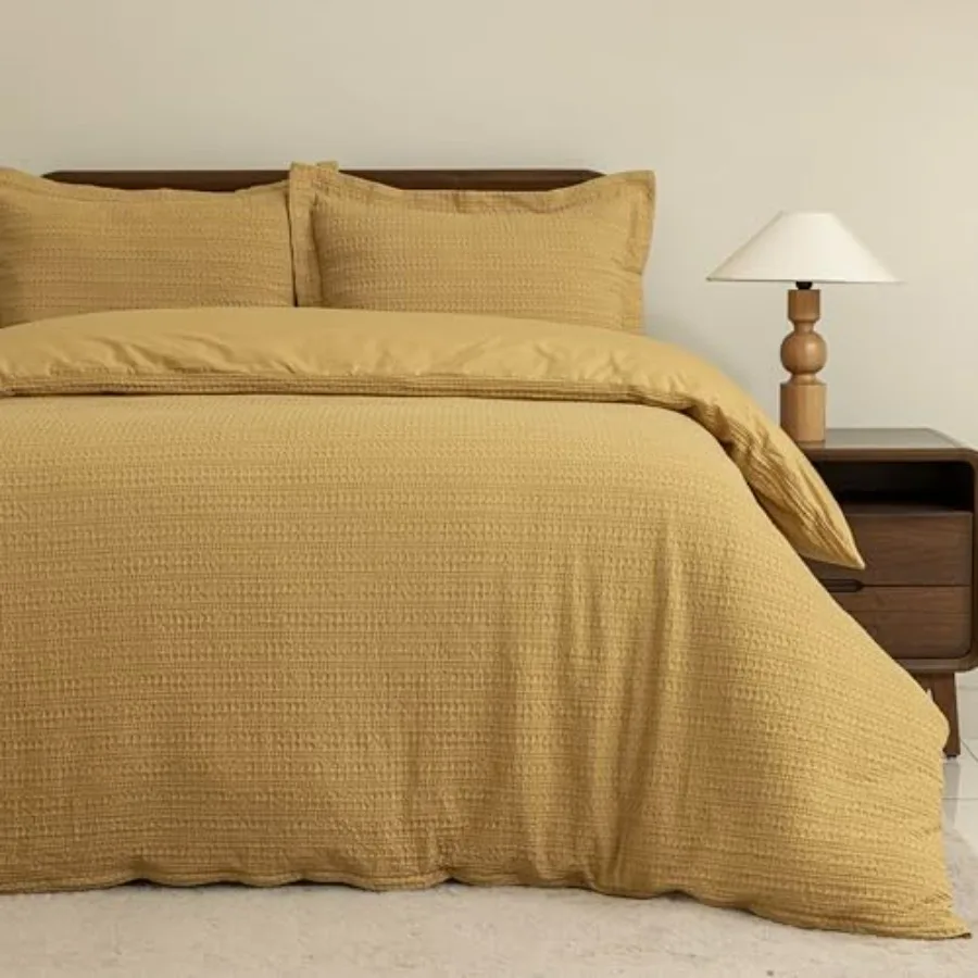 

Duvet Cover Waffle Duvet Cover Set 100% Cotton Waffle Weave Duvet Covers with Zipper Closure Soft Textured and Breathable Beddi