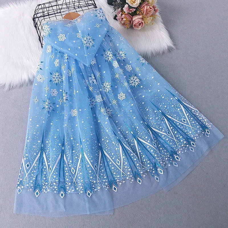 

Cosplay Fairy Dress Cloak Kids Princess Mesh Cape Mermaid Children Snowflake Elf Witch Party Halloween Costume Rainbow Christmas