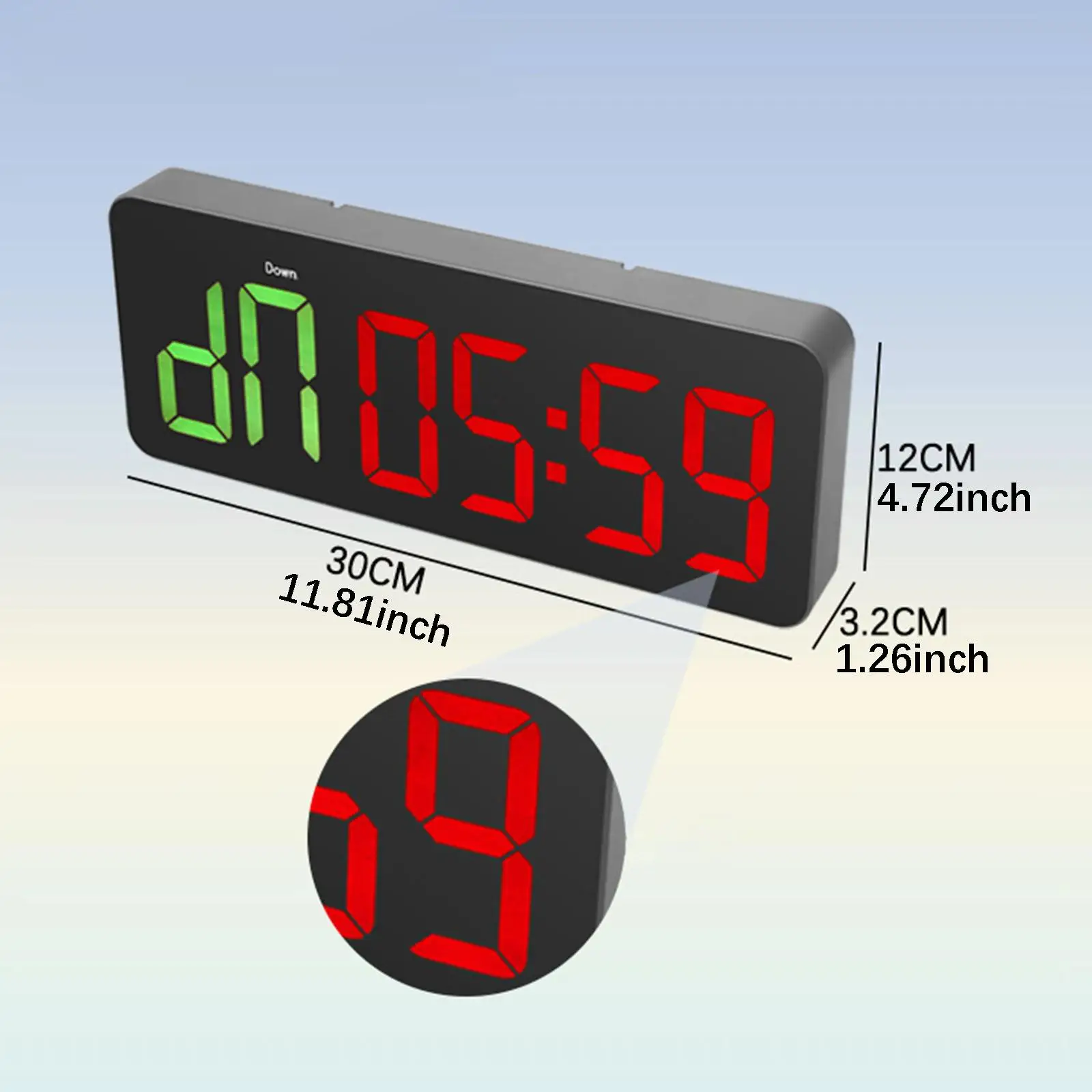 

Таймер для спортзала с LED-дисплеем, компактный, с пультом дистанционного управления, для учебы, тренировок, дома