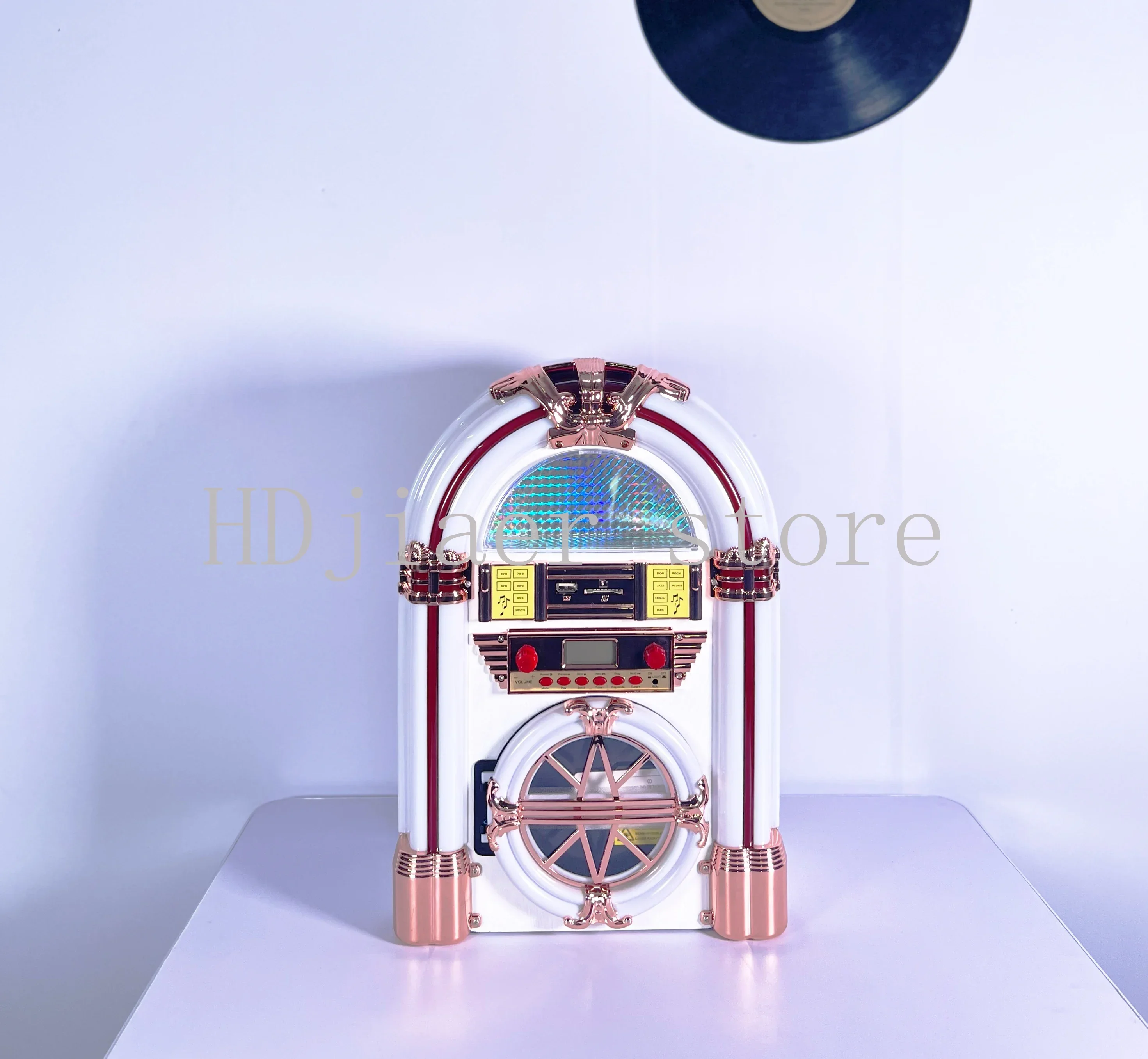 

New Desktop Jukebox - Multi-Function: CD Player, FM Radio, Bluetooth, USB & SD Compatibility