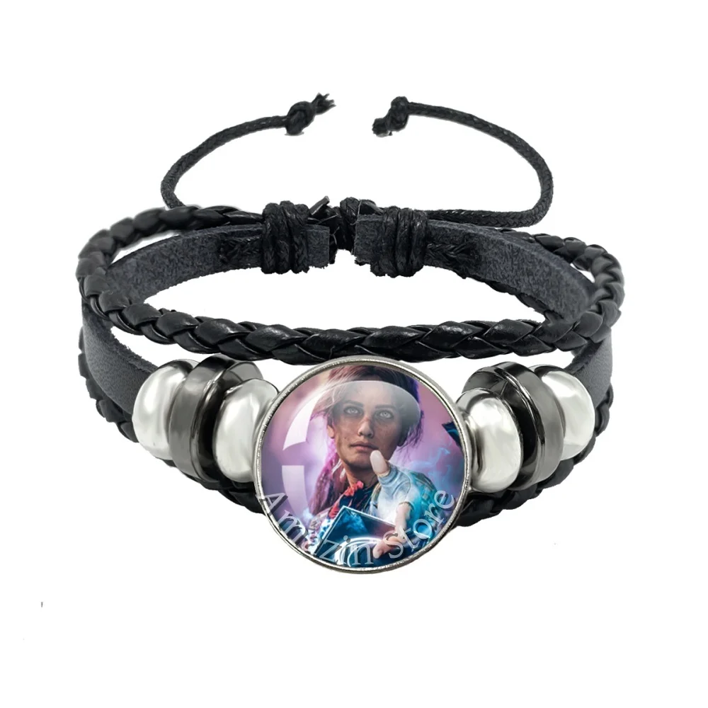 New Game Gamer Gustave Clair Obscur Expedition 33 Maelle x Gustave Fanart 18mm Black Leather Bracelet Gift for Game Fans JD012