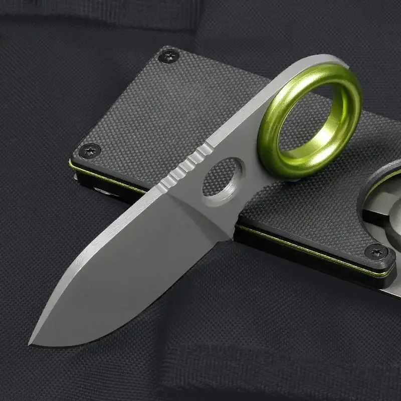 Portable Pocket Knife EDC Camping Multi-tool Fixed Blade Keychain Knife Multi-purpose Mini Fruit Knife for Self Defense Hiking