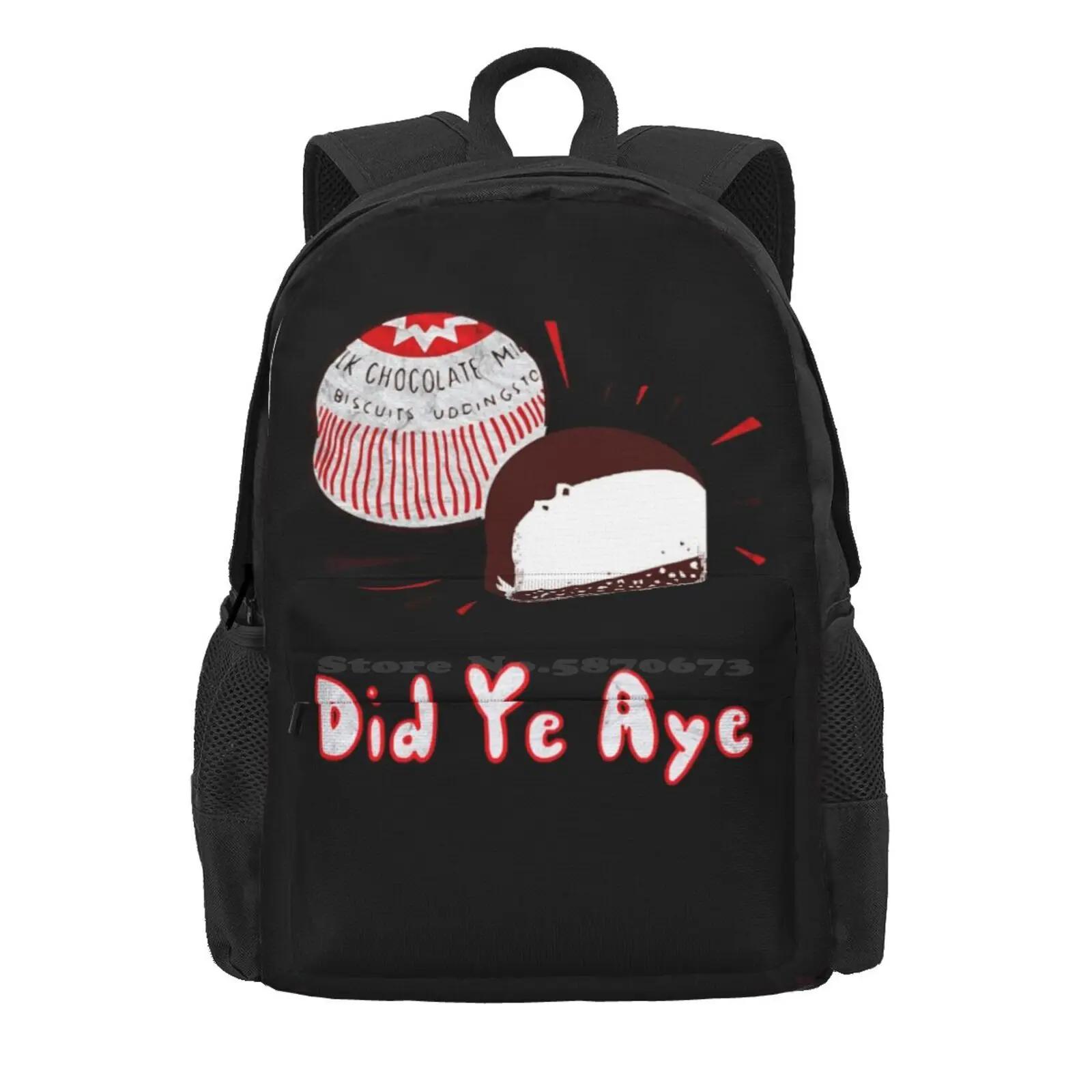 Tunnock'S Teacake Did Ye Aye Hot Sale Schoolbag Backpack Fashion Bags Chocolate Funny Marshmallow Rude Scotland Scottish Sweet