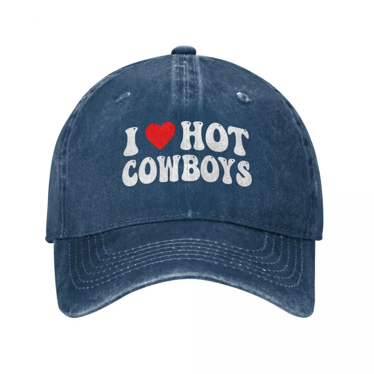 I Love Hot Cowboys shirt I Heart Cowboys Funny Country Western Baseball Cap Kids Hat black Gentleman Hat Men Hats Women's