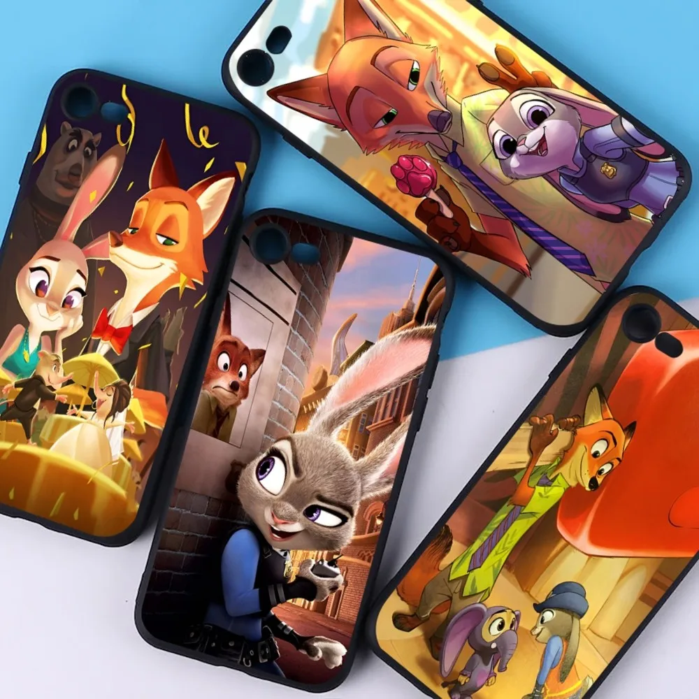 

Z-Zootopia Phone Case for iPhone 16 15 8 7 6 6S Plus X SE XR XS 14 11 12 13 Mini Pro Max Mobile Case