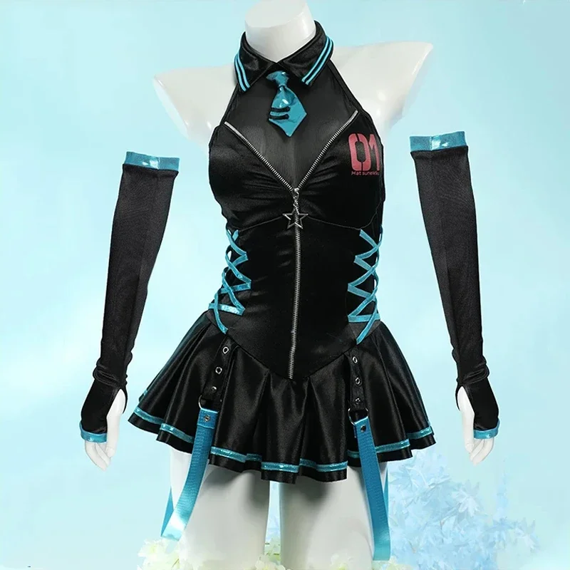 

Mikuu anime cosplay costumes women kawaii sexy backless dress Girls cute bodysuit Halloween carnival rode play clothes