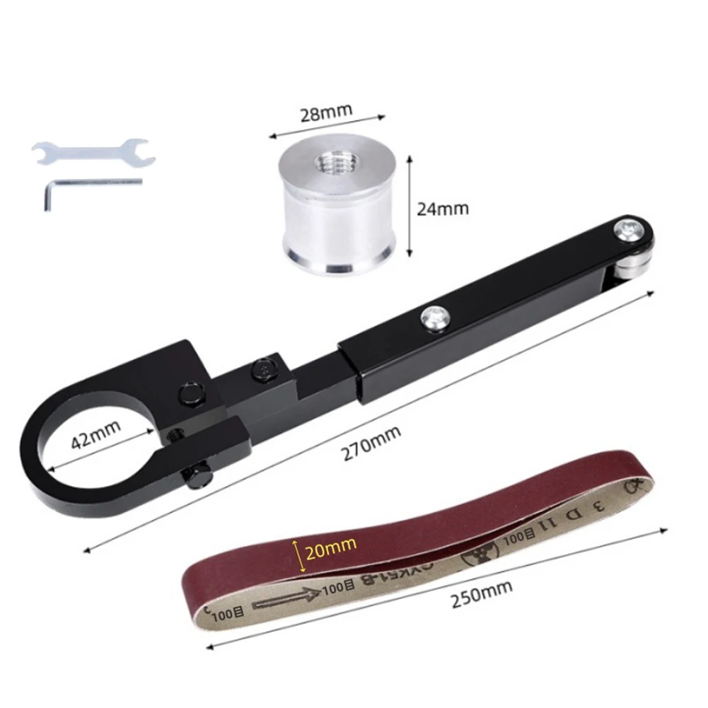 Angle Grinder Modified Grinding Wheel Machine Bracket Kit With Groove Pulley Double Bearing For Woodworking Household Tools Kit