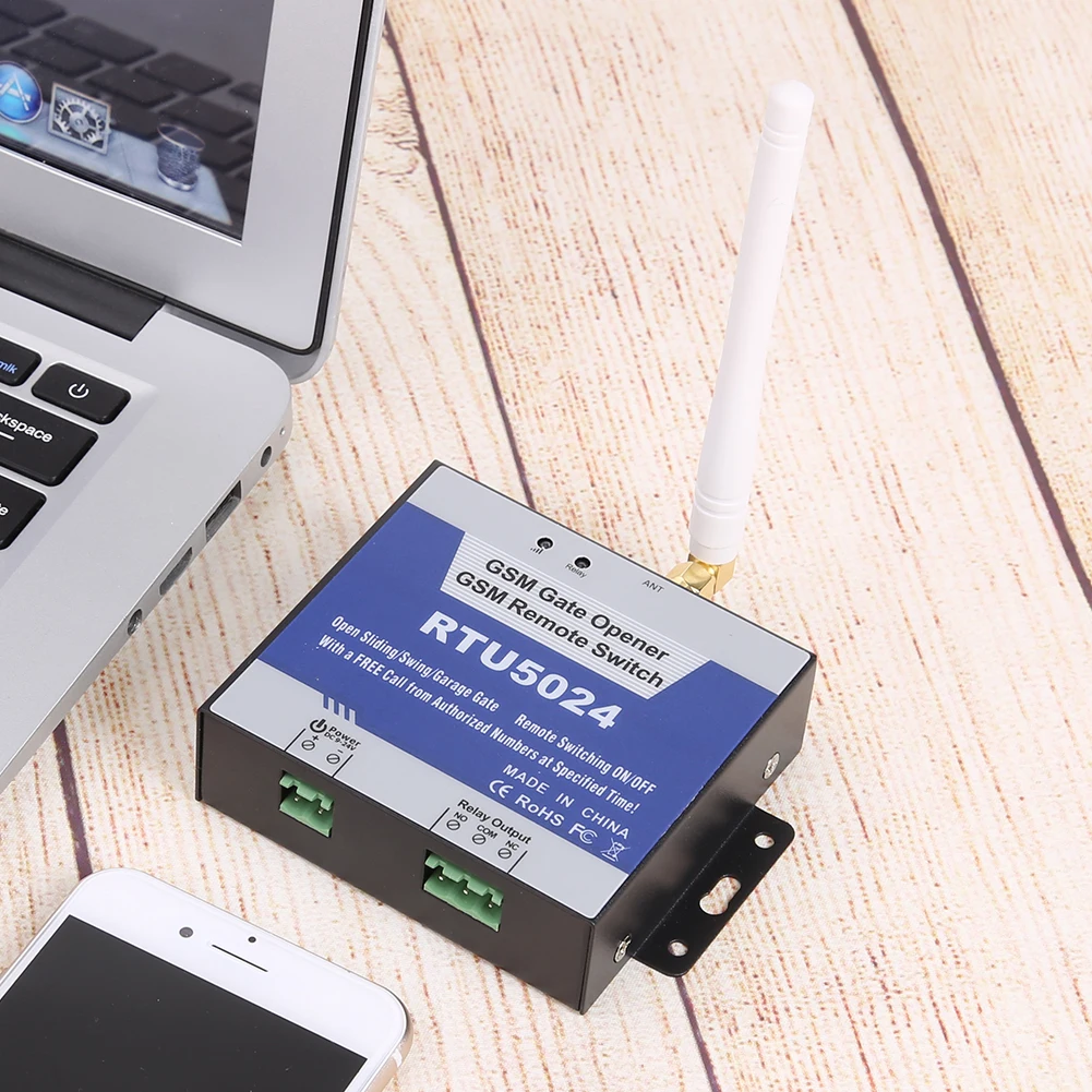 

Реле управления доступом GSM RTU5024 для открывания дверей, беспроводное дистанционное управление воротами с антенной, 4G, вилка US/EU, устройство для домашней безопасности