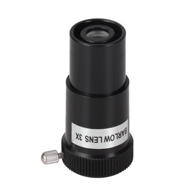 Agnicy Astronomical Telescope Accessories 0.965 Inches 3X Magnification Mirror Barlow Lens
