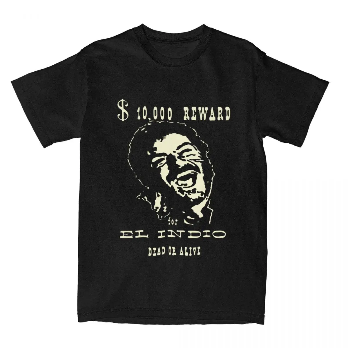 El Indio The Good The Bad And The Гадкий футболки Мужская винтажная хлопковая Футболка с круглым вырезом и коротким рукавом Футболка женская одежда