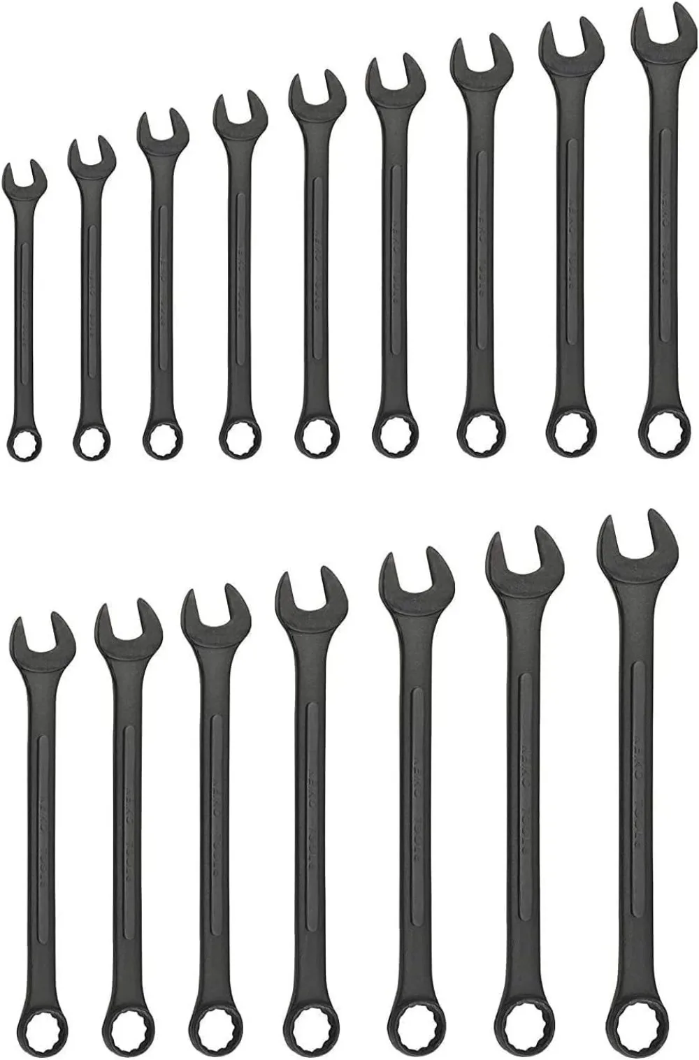 16-Piece Jumbo Combination Wrench Set | SAE Sizes 1/4” to 1-1/4” | Heavy-Duty Raised Panel Design
