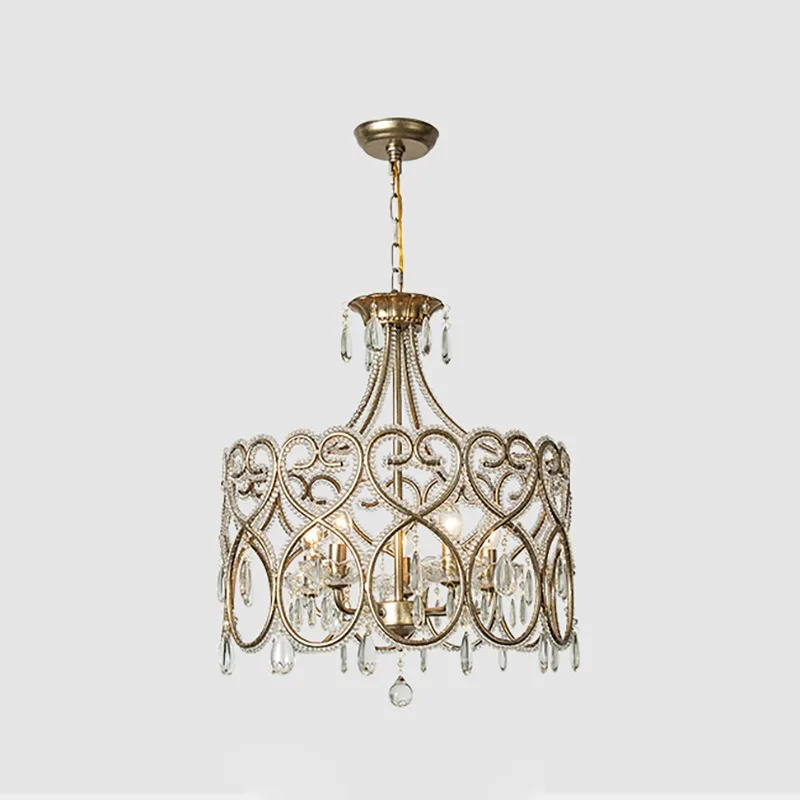 American Ceiling Living Room Lamp Dining Balcony Cloakroom Chandeliers Creative Modern French Luxury