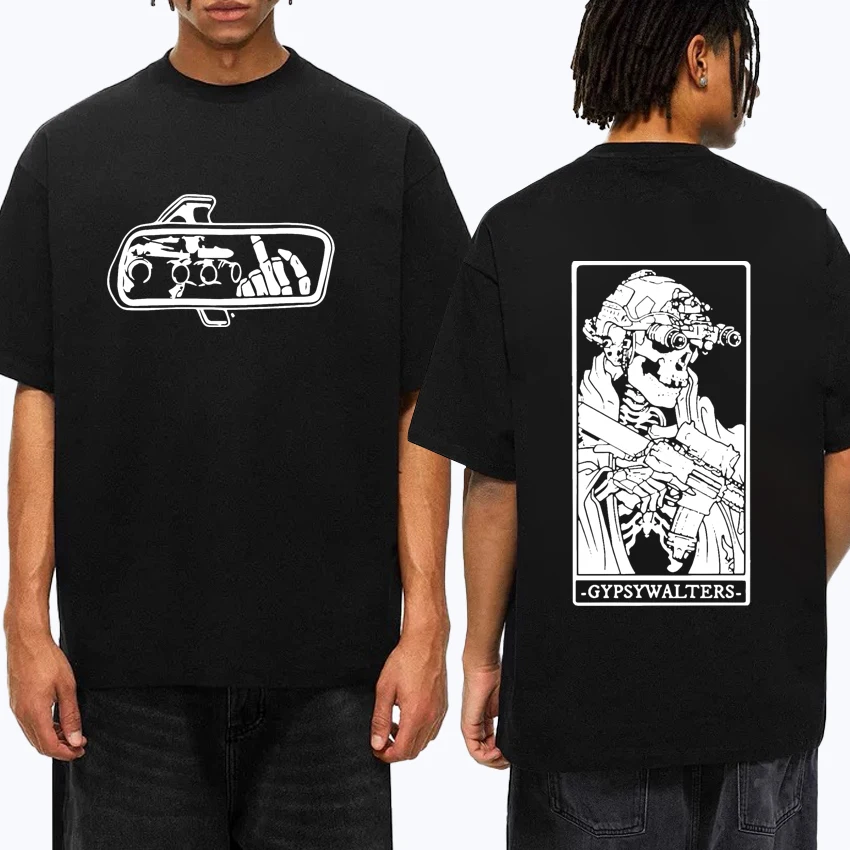 

Forward Observations Group Double Sided Graphic Print Oversized Tee shirt Unisex Hip Hop Cotton Men Women short sleeve t-shirts