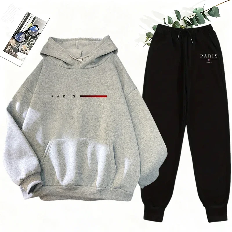 Casual Women's Tracksuit Pullover Sweatshirt Streetwear Outdoors Sports Jogging Clothing Autumn Winter Fashion Hoodie Sportswear