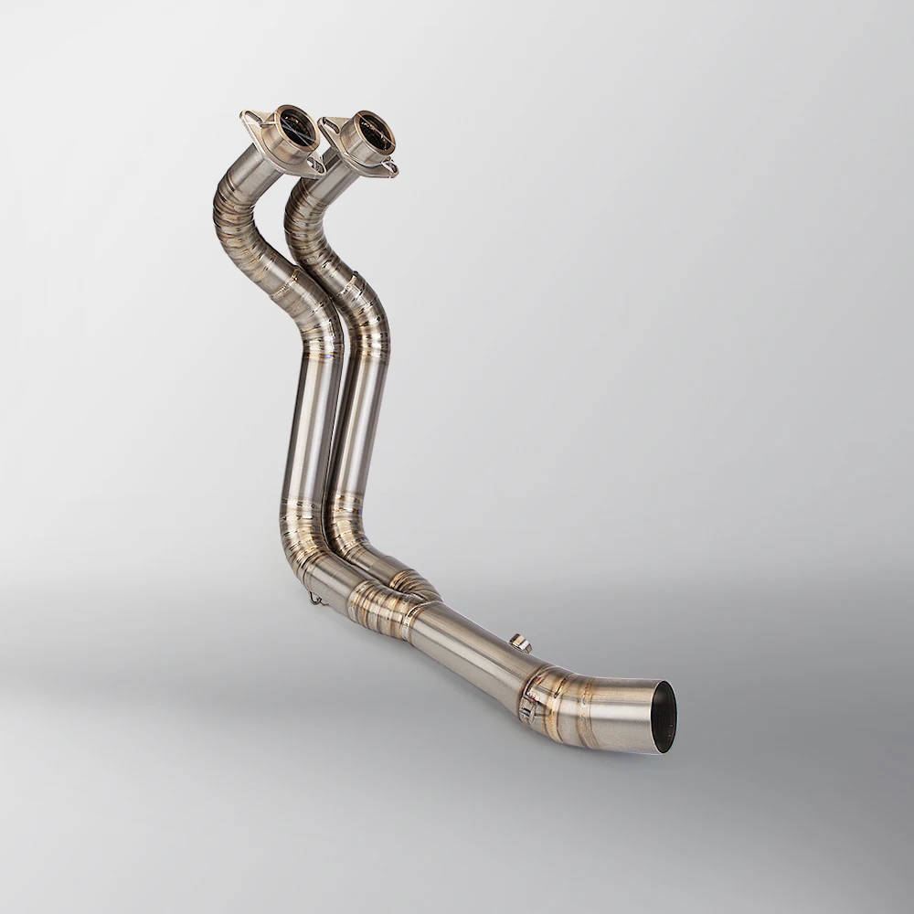 For YAMAHA MT07 FZ07 Elbow Full Motorcycle Exhaust System Escape Slip On 51MM Front Tube Link Pipe Connect Original