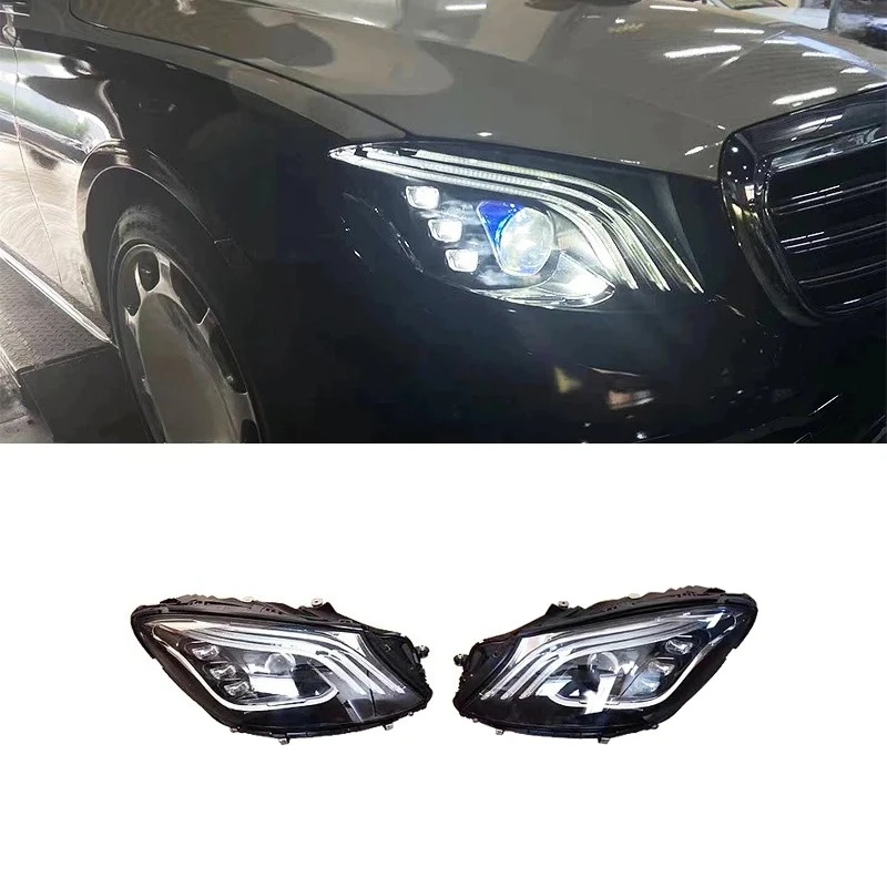 

For E-Class W213 16-20 Modified S-Class W222 for Large Surround Front and Rear Bumpers