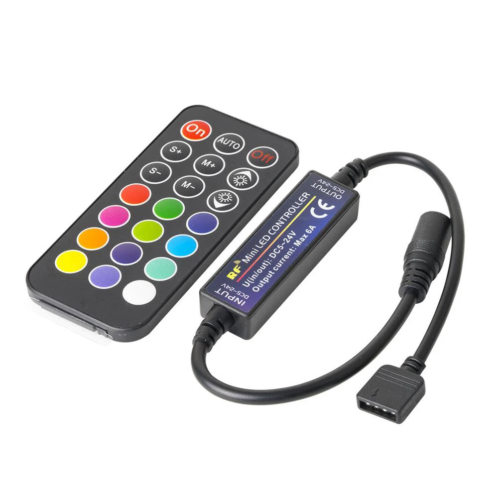 RF 14 Keys/21 Keys/28 Keys LED Strip Controller for 5050 Single Color/RGB/RGBW 4pin/5pin LED Strip Light Tape Controller DC5-24V