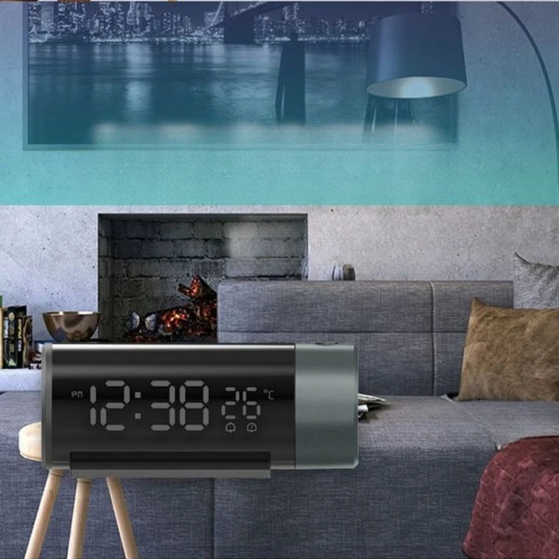 Projection Clock Alarm Clock  Radio Relogio Despertador Будильник Говорящий 샤오미 탁상시계 2026 Reloj Digital Bedroom
