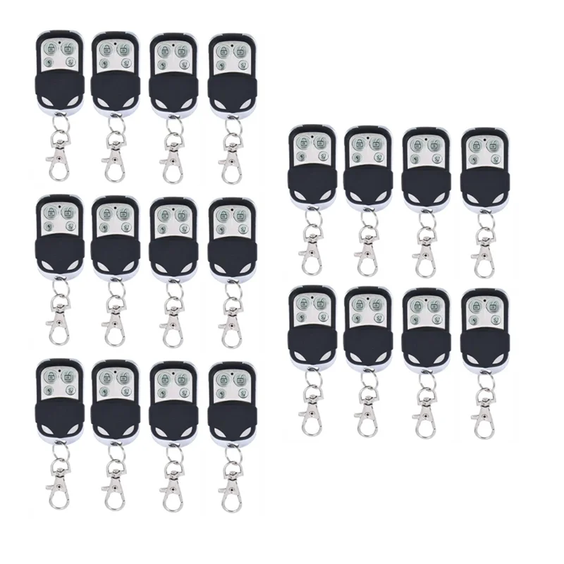 

M01K 20Pcs 433Mhz RF Remote Control 4CH Button Car Key Garage Door Opener Remote Control Auot Copy Electronic Gate Duplicator