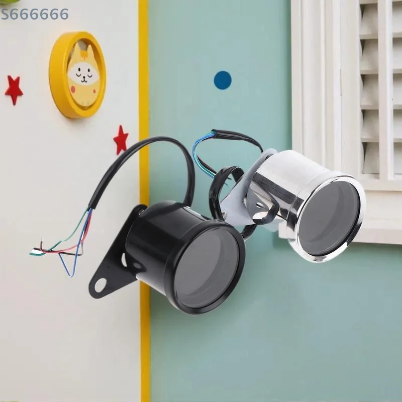 Medidor modifiável para scooter de motocicleta com velocímetro LED digital universal, odômetro, medidor de combustível