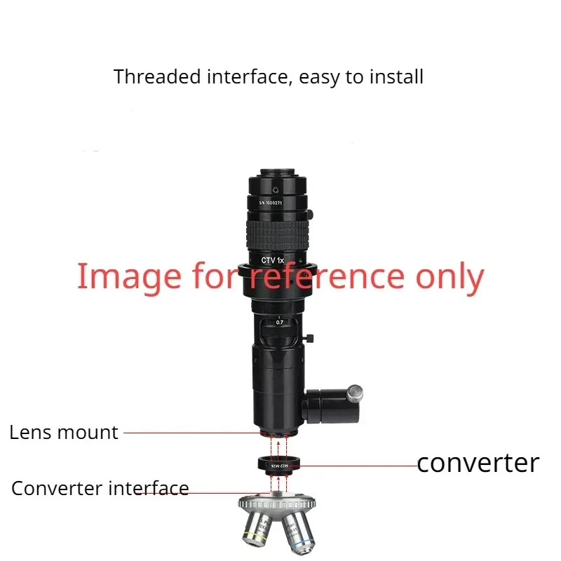 All Metal Ring Adapter M13 M22 M27 Thread To M28 for Microscope Objective Lens Converter Nosepiece Interface Conversion