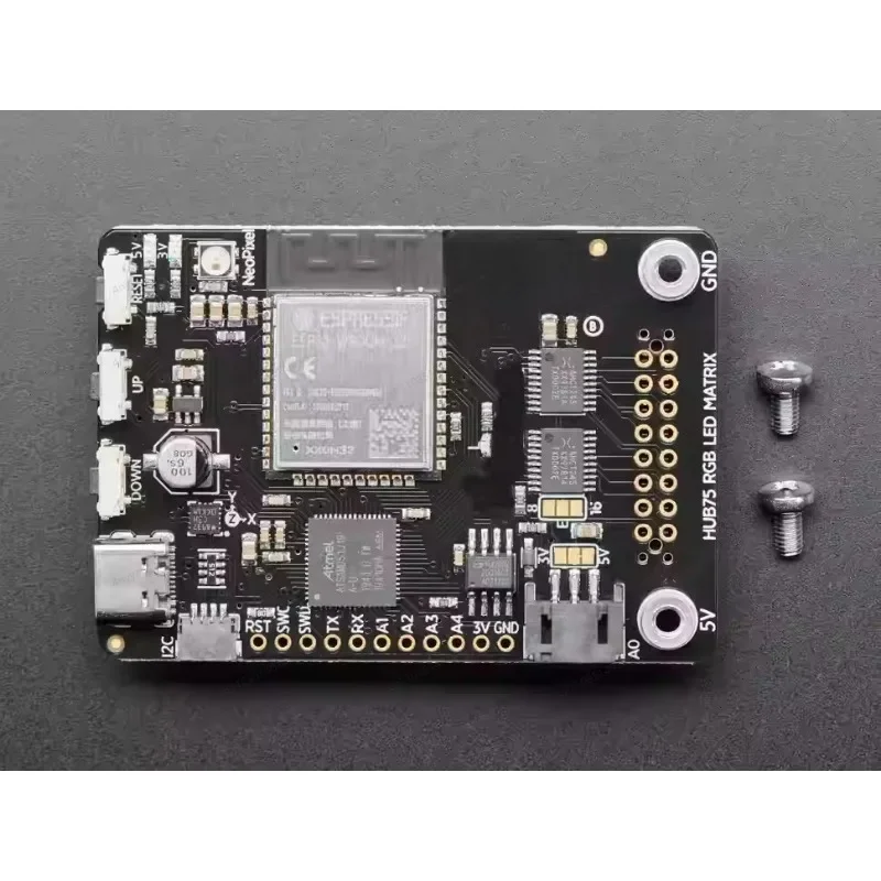 for Adafruit 4745 Matrix Portal M4, HUB75 RGB LED Dot Matrix Screen Driver Board with ESP32 WiFi