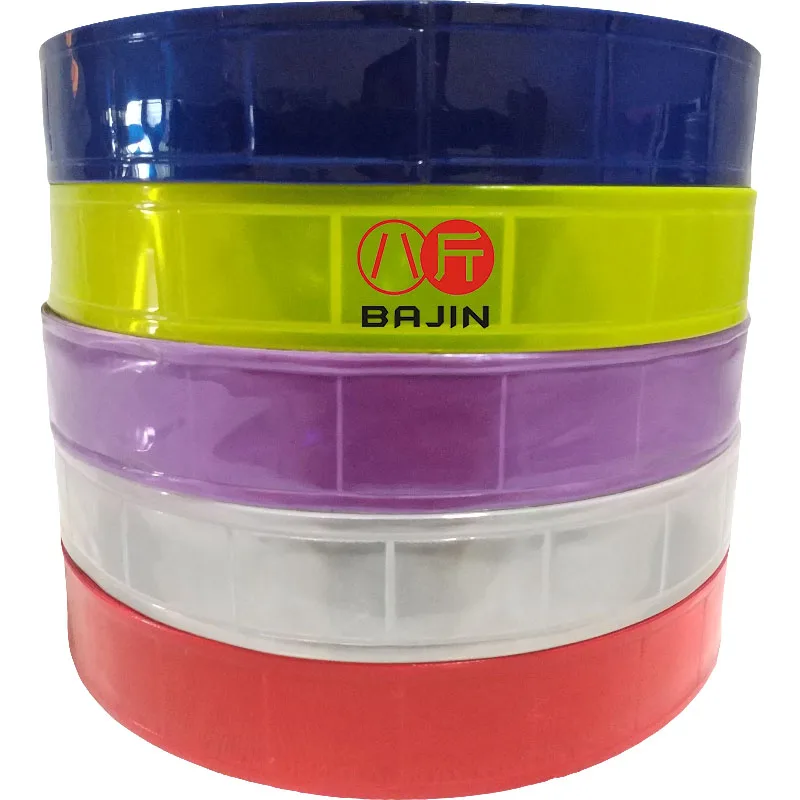 

Waterproof PVC Reflective Band Tape, 25mm Wide, 50 Yards a Roll, Fit for Security, Royal Blue, Yellow,Light Purple,White, Red