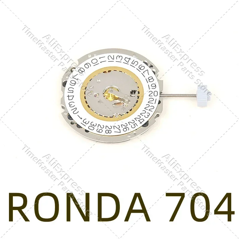 

New Swiss Ronda 704 quartz movement 704 2-hand Date At 3/6 electronic movement watch parts