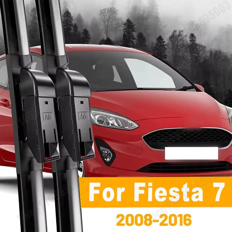 Wiper Front Wiper Blades For Ford Fiesta 7 2008-2016 2009 2010 2011 Windshield Windscreen Front Window 26+15 Accessories