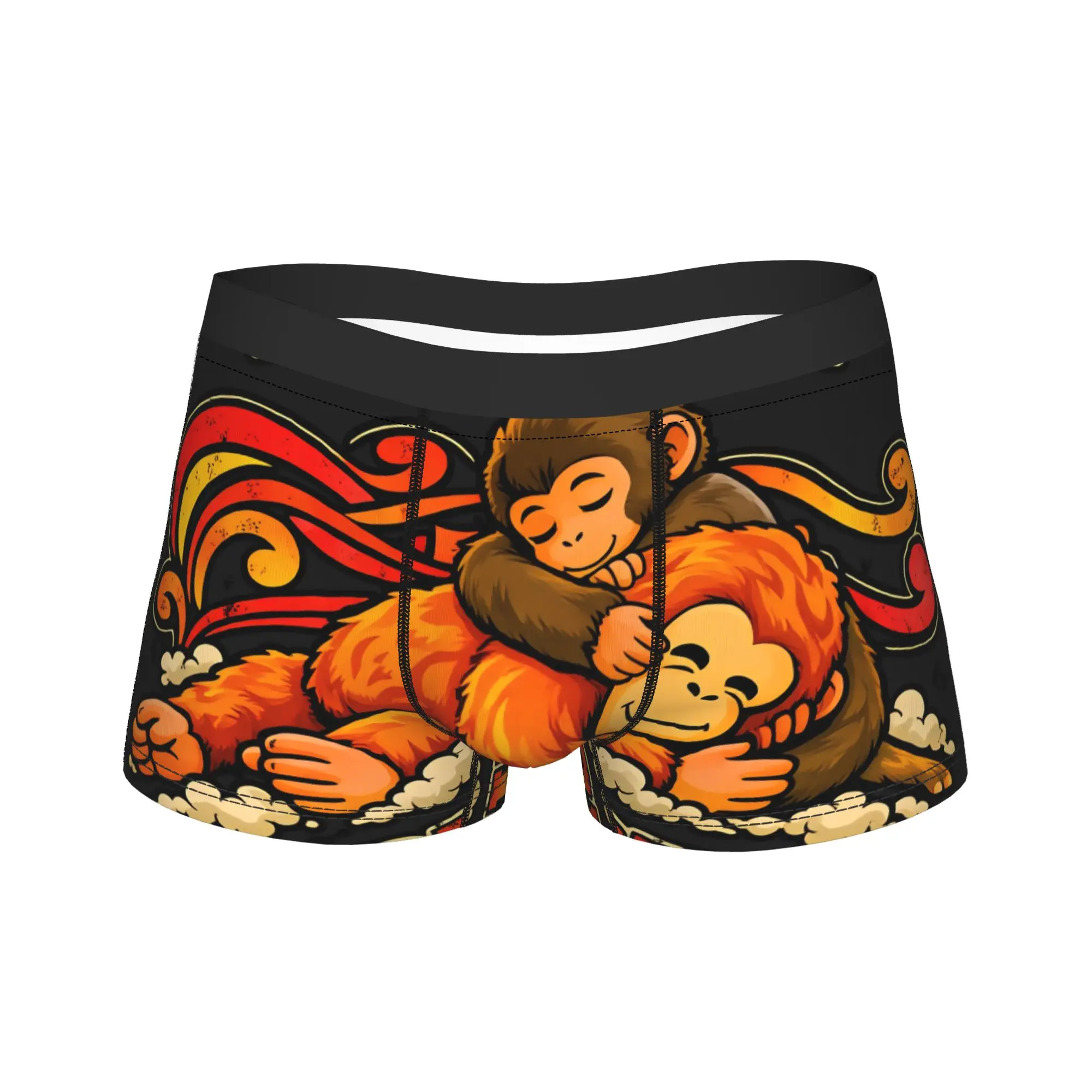 2026 Team Monkey Baby Punch Underwear  Man Boxer Brief Classic Boxer Shorts Hot Sale Custom DIY Plus Size Panties
