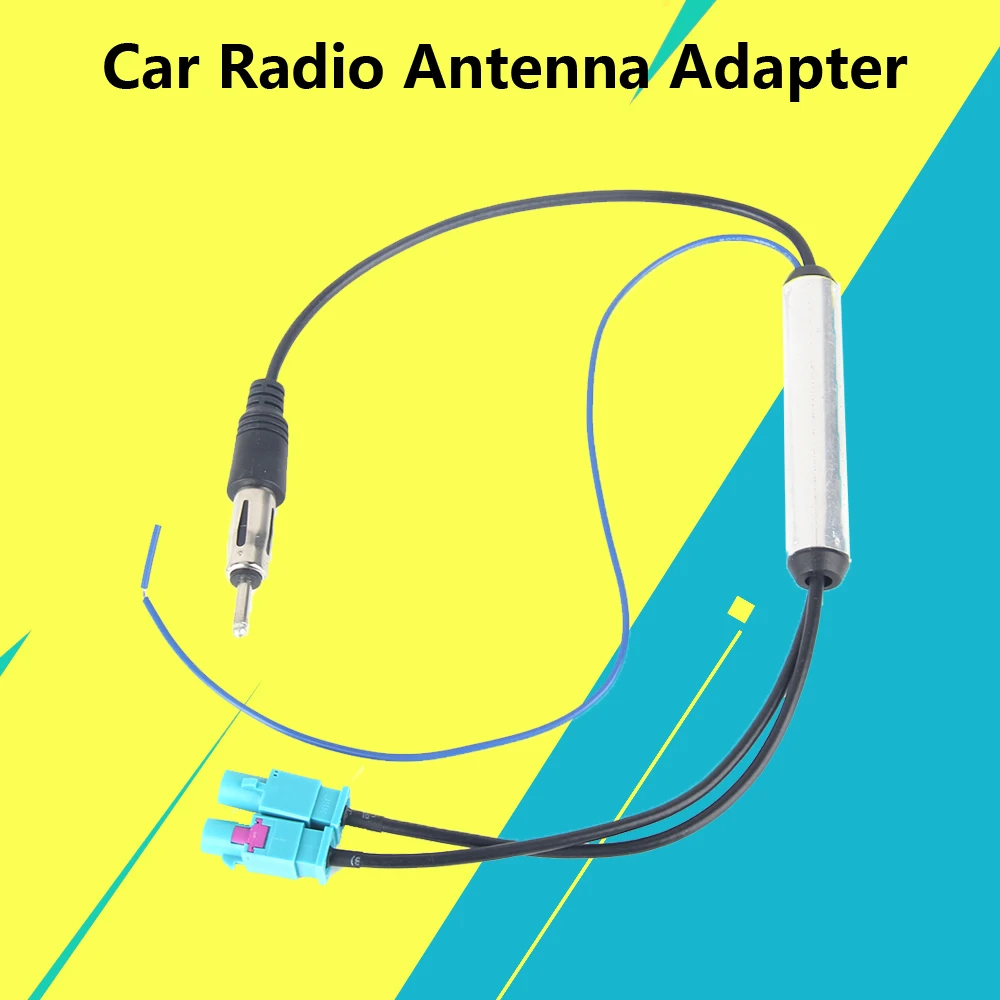 Car Radio Antenna Adapter Male Dual Fakra for Audi Volkswagen BMW Benz SKoda Seat Signal Enhancement Anti-interference