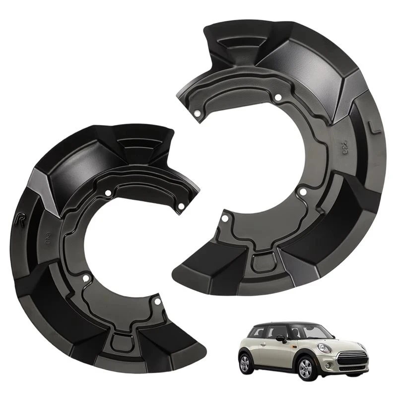 A48P-Front Left& Right Brake Dust Covers For BMW Mini R56 R57 R59- Dust Shield 34116772549 34116772550 1 Pair