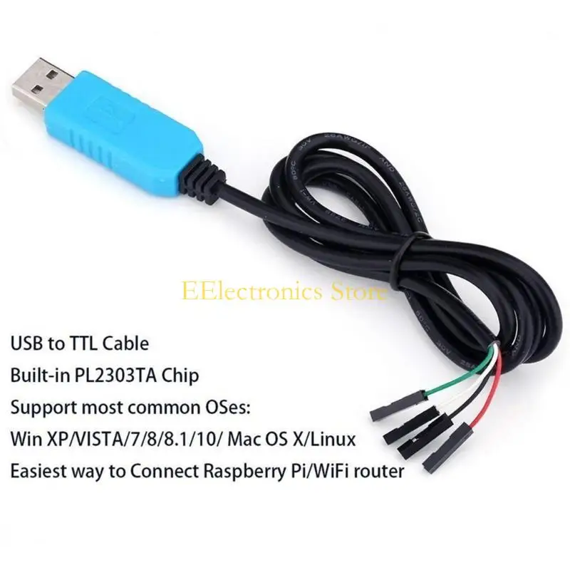 B03C USB to TTL Serial Cable PL2303TA Download Cable USB to TTL RS232 Serial Cable