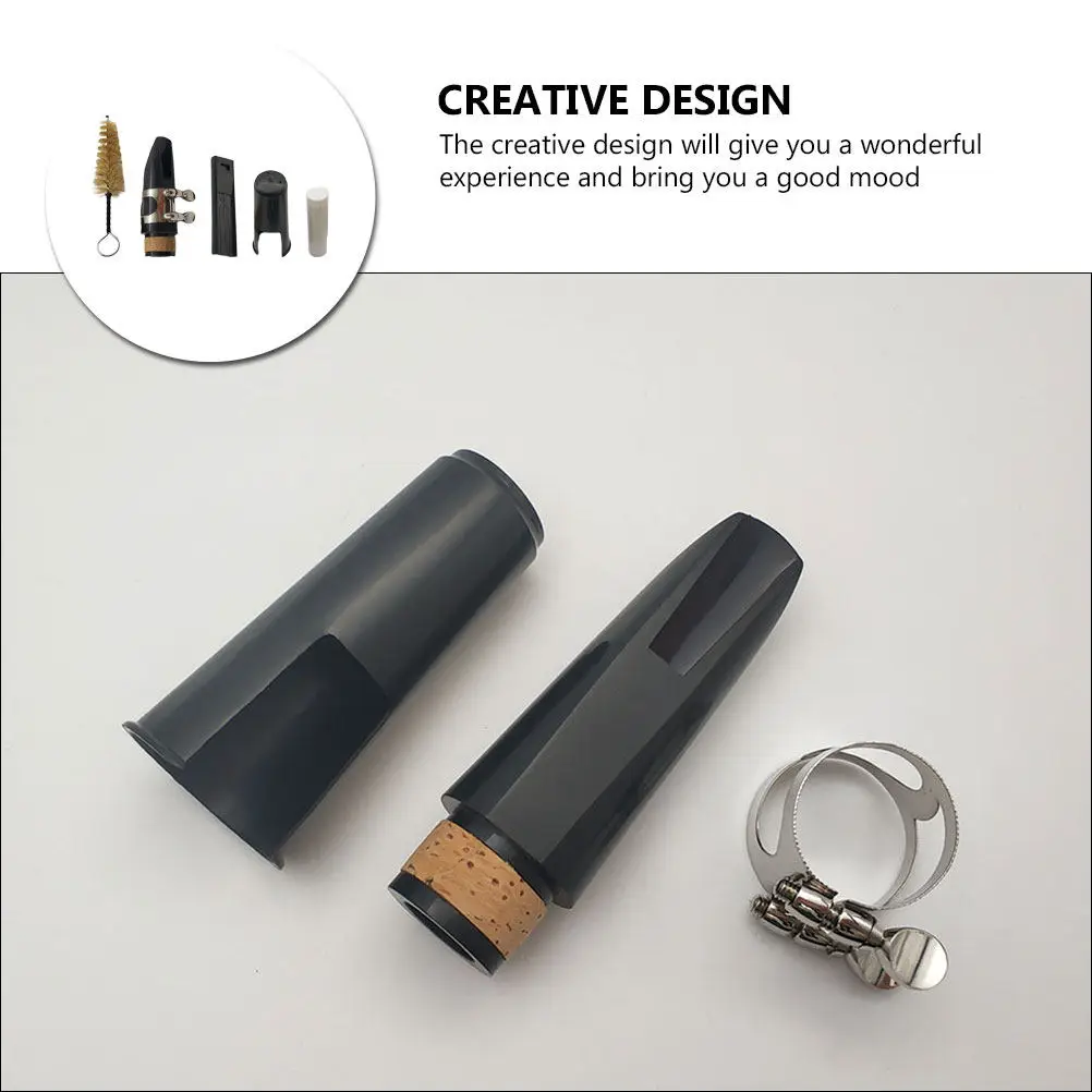 

1Set Clarinet Parts Kit Professional Reed Clip Cork Paste Mouthpiece Cleaning Brush Assorted Colors Clarinet Accessories Wind