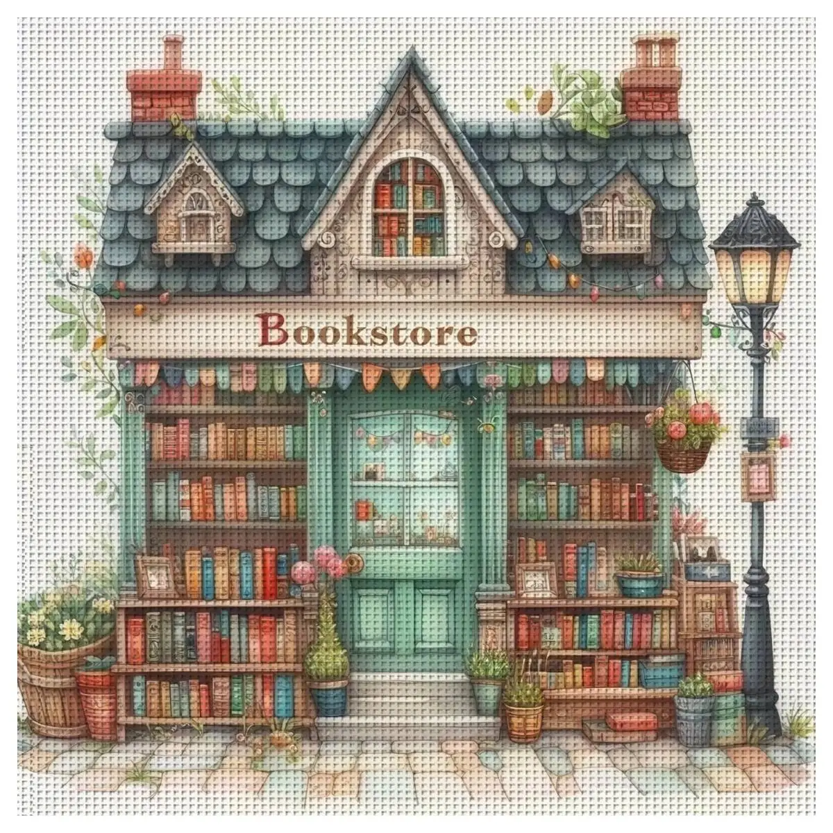 1pc 30X30CM/11.8inch Home stamped cross stitch kit DIY kit 11CT/14CT DIY Embroidered set DIY Cross-Stitch Set joy sunday