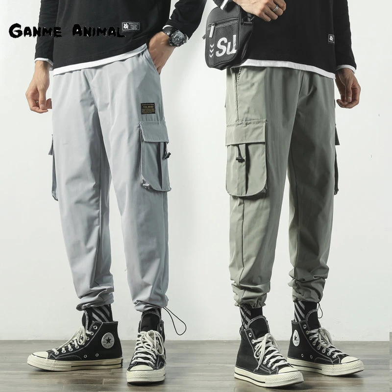 

Новые мужские брюки-карго, джоггеры, повседневные брюки, рабочие тренировочные брюки, весенние мужские корейские брюки для йоги
