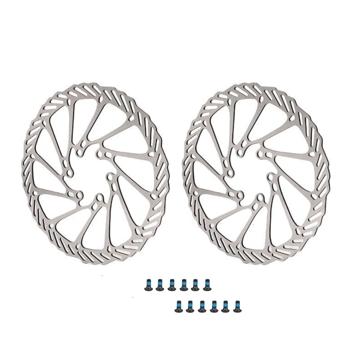 160 mm Fahrrad-Scheibenbremsscheibe mit 6 Schrauben (2 Stück), Edelstahl-Fahrradrotoren, passend für MTB, Rennrad und die meisten Fahrräder – Detail 19